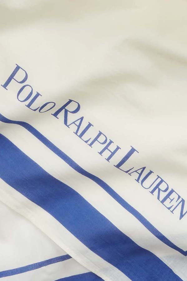 ΜΑΝΤΗΛΙ RALPH PAUREN - CREAM/ROYAL NAVY